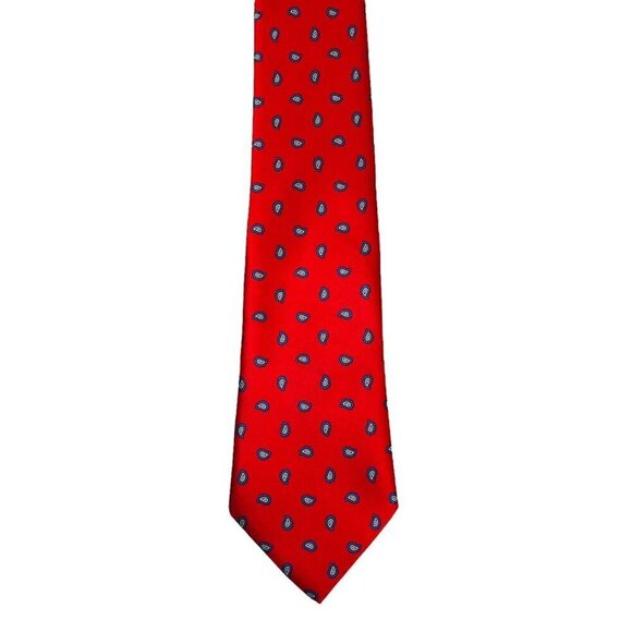 KETCH Mens Vintage Necktie NEW w/Tag Holiday Red Tie Retro - Picture 4 of 8